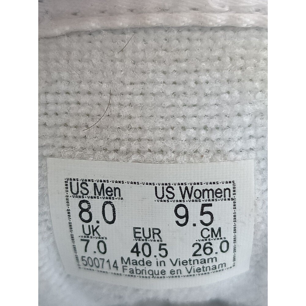 Vans Sk8-Hi Shoes Women's Size 9.5 Men's Size 8 Stacked Platform White Sneakers - Picture 10 of 11